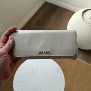 Prada bone colored Wallet